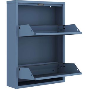 Schoenenkast Bodi 2-vaks Ocean Blue