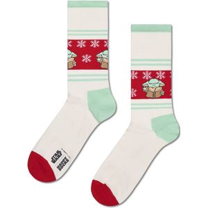 Happy Socks - STAR WARS Grogu Snowflake Sneaker Sock - Unisex - Sokken