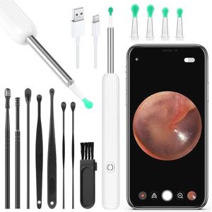 Draadloze Oor Otoscoop Set met HD Camera en Led Verlichting - Oorsmeer Verwijdering Voor Volwassenen, Kinderen en Huisdieren