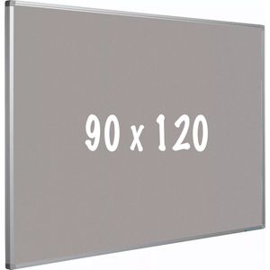 Prikbord kurk PRO - Aluminium frame - Eenvoudige montage - Punaises - Grijs - Prikborden - 90x120cm