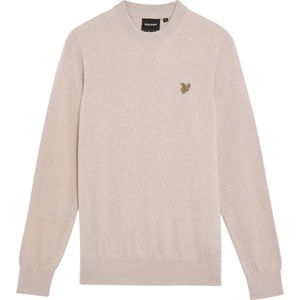 Lyle & Scott Lamswollen Trui met Ronde Hals - Bruin