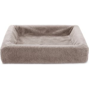 Bia Bed - Fleece Hoes - Hondenmand - Taupe - Bia-4 - 85X70X15 cm