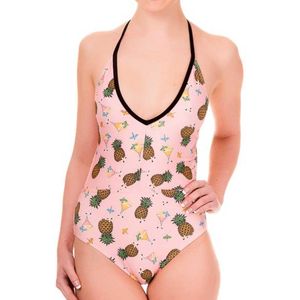 Banned - This love Badpak - Ananas - M - Roze/Multicolours