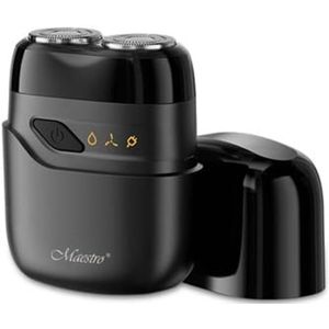 Maestro - Elektrisch scheerapparaat - 2 scheerhoofden - Opladen via USB C - Werktijd tot 60 minuten, eenvoudig te reinigen, MR-671