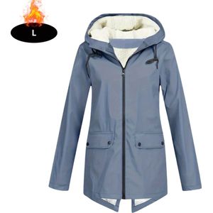 Bovista Windjas Dames - Parka - Lente & Herfst - Jas - Volwassen - Windjack - Windbreaker - Outdoor - Hemelsblauw - L