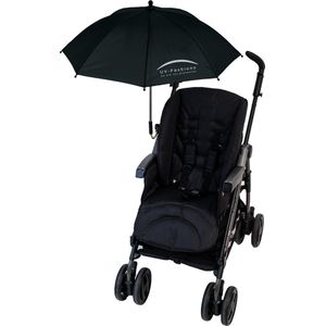 UV-Fashions - Universele UV-parasol voor kinderwagens - Zwart - maat Onesize