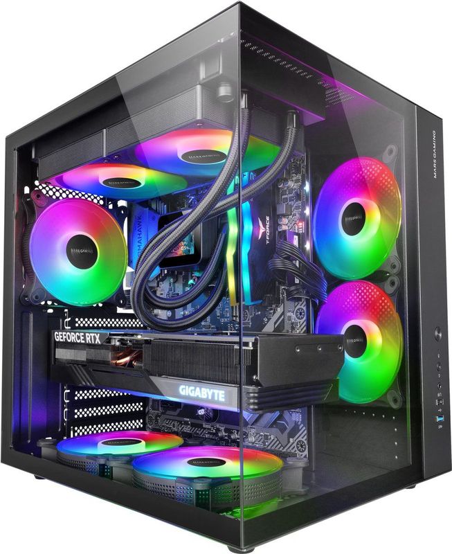 MCV-ONE - Gaming Behuizing - Zwart - Gehard Glas - Inclusief Ventilator