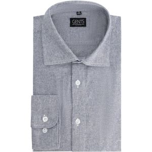 GENTS - Overhemd strijkvrij - Katoen - Blauw - Maat EU48/3XL
