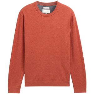 Tom Tailor - Regular Fit - Gebreide Pullover - Mêlee - Zuiver Katoen