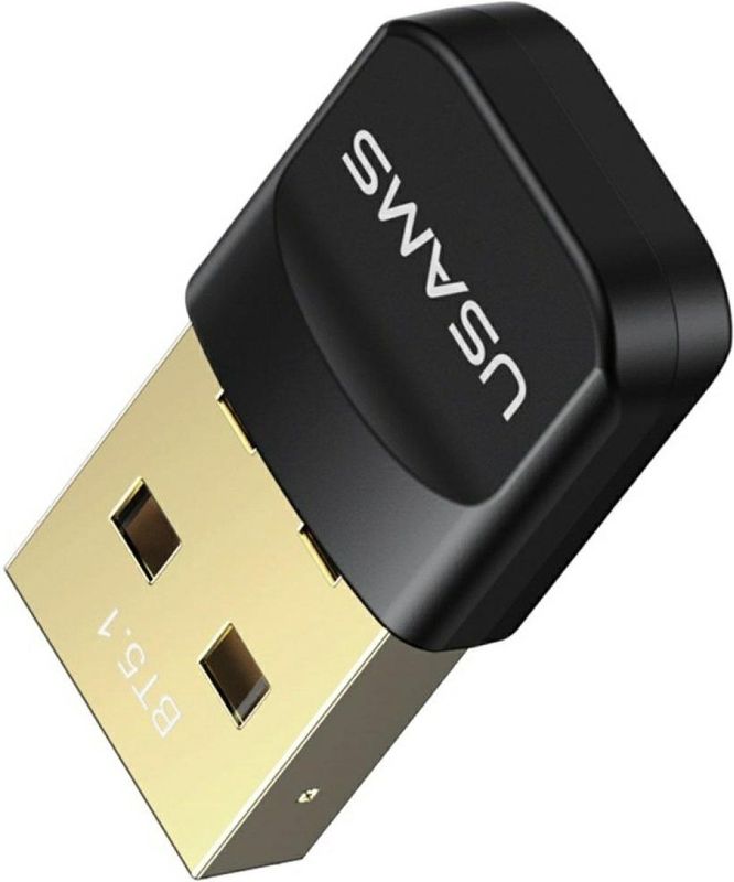 USAMS - ZB321 - Bluetooth USB-adapter - Zwart - Bluetooth 5.1