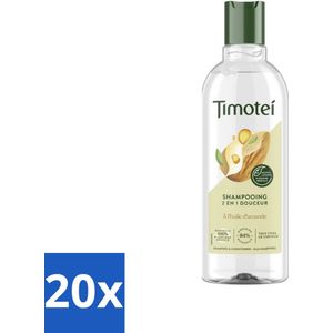 20 x Timotei - Shampoo - Amandelolie - 2in1 - Alle haartypes - 300ml - Shampoo Voor Alle Haartypes - Shampoo Dagelijks Gebruik