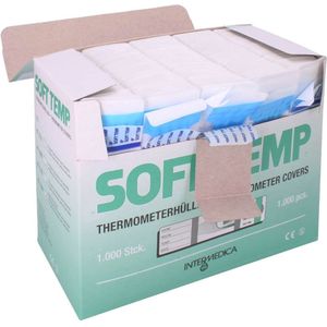 Digitemp™ - Hoesjes voor glas thermometer met glijmiddel -  1000 stuks