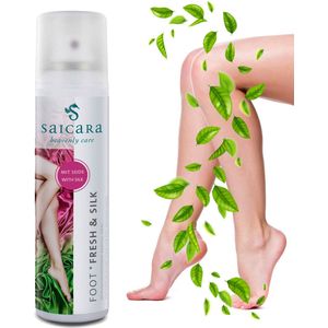 Saicara - Foot Fresh & Silk 100ml - Voeten deodorant - Voetenspray met echte zijde-extracten - Voorkomt wrijving, blaren en schuurplekken - Antibacterieel en schimmelremmend