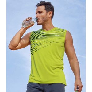 ATLAS FOR MEN - Set van 3 tanktops voor heren - Mouwloos - Sort Line Model - Grote maten van M tot 5XL - 4XL