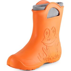 Ladeheid LA-CA-FrogWoWinter Dames Regenlaarzen - Rubber - met Binnenschoen - EVA - Wasbare Binnenschoen - Oranje (151c) - 36/37
