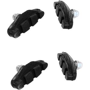 Racefiets remblokken - Set van 4, geschikt voor Shimano Sora / Tiagra / Ultegra / 105 remmen