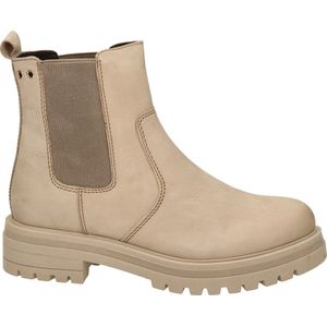 Nelson dames chelseaboot - Taupe - Maat 38