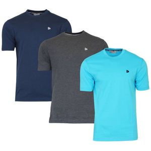 Donnay - Vince - T-shirt - Navy - 3-Pack - Heren
