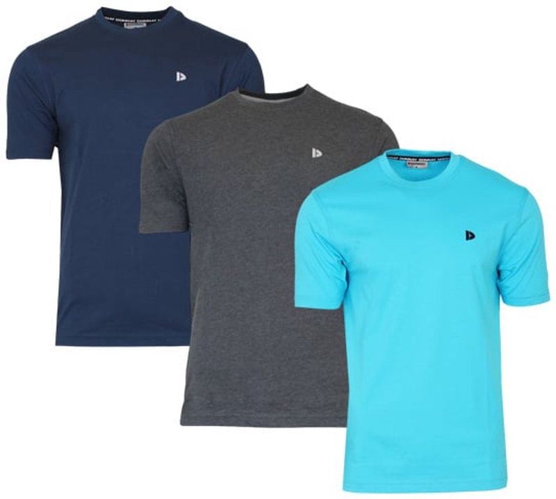 Donnay - Vince - T-shirt - Navy - 3-Pack - Heren