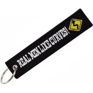 Real Man Like Curves - Sleutelhanger - Motor - Scooter - Auto - Universeel - Accessoires