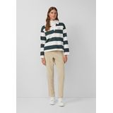 Capri Broeken - Enkellange Corduroy Broek - Taps Toelopende Pijpen - Mid-Rise Elastische Tailleband