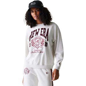 New Era - Wmns Ne Crest Grphc Crew - Sweatshirt - Pastelgrijs - Vrouwen