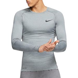 Nike Pro 4 Compressieshirt Sportshirt - Maat XXL - Mannen - grijs