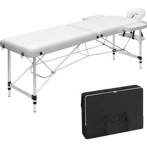 Luxe Therapeutisch Massagetafel – Verstelbaar, Ergonomisch & Comfortabel – Massagebed - Behandeltafel - Behandelbank - Voor Thuis & Professioneel Gebruik - Wit