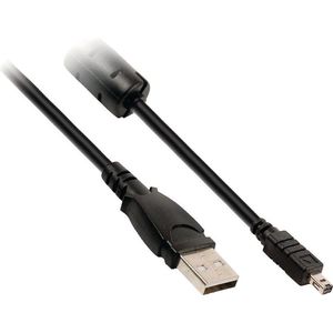 USB 2.0 Kabel USB A Male - Minolta 8-Pins Male 2.00 m Zwart