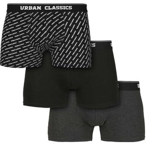 Urban Classics - 3-Pack Boxershorts set - S - Multicolours