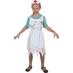 Halloween Meisjes Verkleedjurkje Horror Nurse Maat 128-140