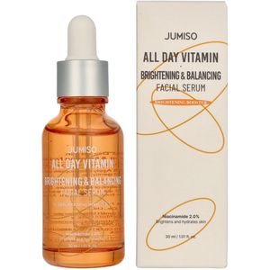 Jumiso All day Vitamin Brightening & Balancing Facial Serum 30ml. Against hyperpigmentation.