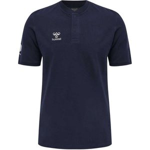 Hummel Move Grid Polo Met Korte Mouwen Blauw XL Man