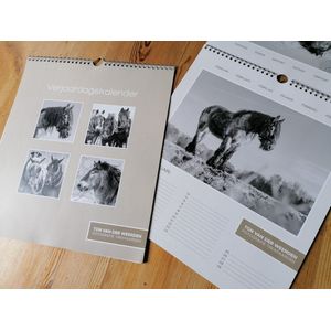 Verjaardagskalender Ton van der Weerden - kalenders - fotografie - trekpaarden - 210 x 240 mm