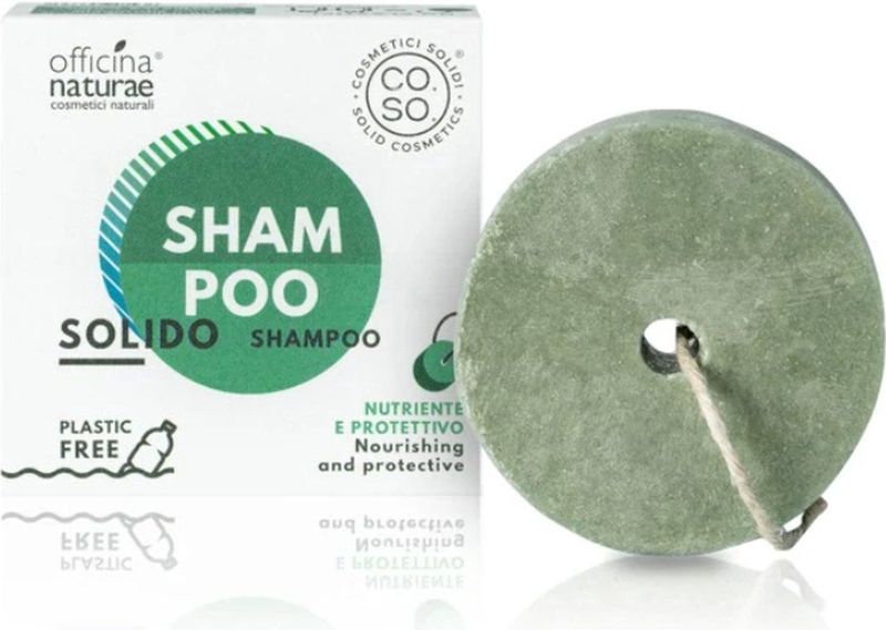 CO.SO. - Voedend en Beschermend Solid Shampoo - Natuurlijk - Voor Normaal tot Vettig Haar - Met Bio Walnoot en Haver Extract - Plasticvrij