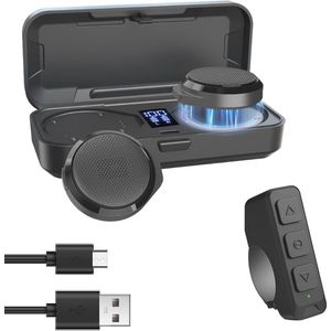 Bluetooth - H360 - Motorfiets Headset - Draadloze Handsfree met Oplaadbox - Bluetooth 5.3