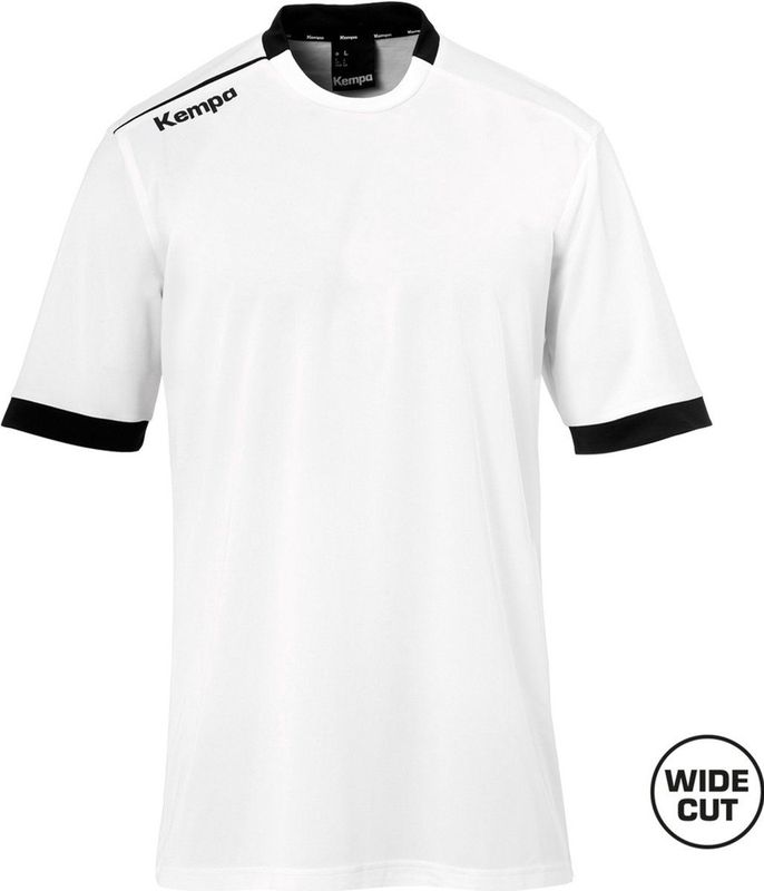 Kempa Kinder Sportshirt Player Shooting Shirt 2003644 Weiß/Schwarz-128