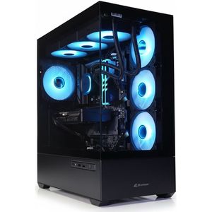 AMD Ryzen 9 7900X 12-Core / RTX 5080 - High-End 360 LIQUID COOLED Game PC met Temperatuur Display - 32GB DDR5 RGB - 2TB Gen4 SSD - B650 Gaming X AX - WiFi 6E|Bluetooth 5.3|LAN 2.5Gbps - Gamdias Atlas M1 Aquarium Case