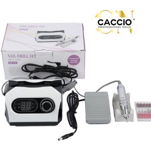 Elektrische Nagelvijl - Nagefrees - Nagelvijl elektrische - 65Watt - 35000RPM - Inclusief 6 Bitjes/schuurrolletjes - Manicure /Pedicure Voeten en Handen - Elektrische nagelvijl Set - Acrylnagels - Gelnagels - Nepnagels - Vijl - Nagels - Manicure Set