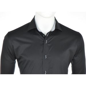 Eden Valley overhemd zwart borstzak - 4546