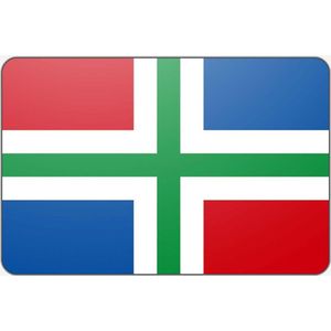 Vlag Groningen - 70 x 100 cm - Polyester