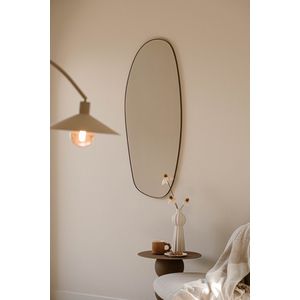 Indore Home - Wandspiegel - Bronskleur - Organische Vorm - 120x50 cm