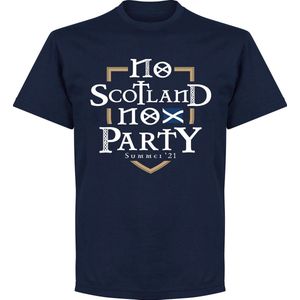 No Scotland No Party T-Shirt - Navy - Kinderen - 128