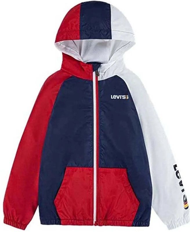 JONGENS - Jack - Dress Blues - Met Capuchon - Kangoeroezak - Ritssluiting