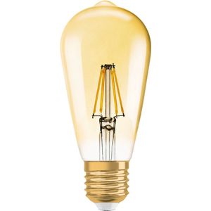 Ledvance Vintage 1906 LED E27 Peer Helder 6.5W 725lm - 824 Zeer Warm Wit | Dimbaar - Vervangt 55W
