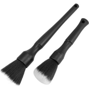 Borstel-2 stuks-super zachte synthetische borstel haar-details borstel-auto interieur dashboard stofverwijdering borstel-automatische reiniging gereedschap