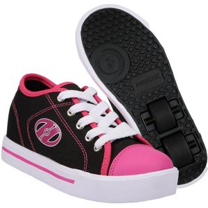 Heelys - X2 Classic - Sportschoenen - Zwart Wit Felroze - Dubbele Wielen