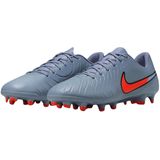Nike - Tiempo Legend 10 Club - Voetbalschoenen - Lichtblauw Felrood Zwart - Gras/Kunstgras