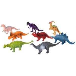 Lg-imports Speelfigurenset Dinosaurussen 8-delig