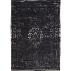 Vloerkleed Louis de Poortere Fading World Medallion Mineral Black 8263 - maat 170 x 240 cm